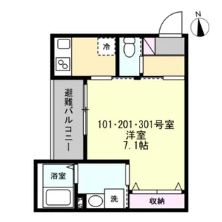 ベイルーム相模原ファイン【3階】の間取り