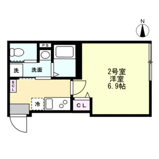 ベイルームハイム大和中央A【1階】の間取り