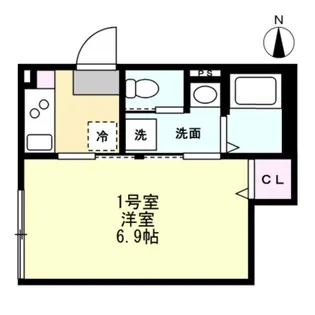ベイルームハイム大和中央B【2階】の間取り