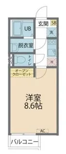 カインドネス相模大野Ⅱ【203号室号室】の間取り