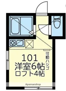 ユナイト鶴見ジョアン・ピント【1階】の間取り
