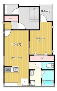 SOUTHERN APARTMENT 星川【1階】の間取り