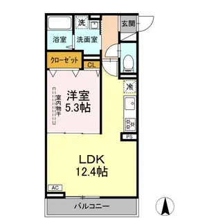 D PAINA 矢向【3階】の間取り