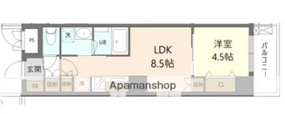 GRAND−MERE横浜大口【6階】の間取り