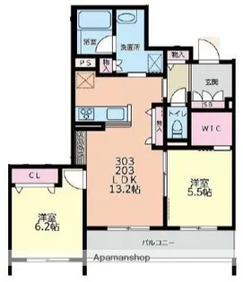 BEL CIELO日吉【2階】の間取り