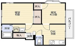 富士ビュー Ⅰ【3階】の間取り