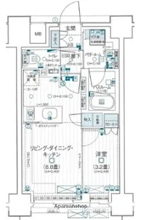 デュオステージ海老名Ⅱ【4階】の間取り