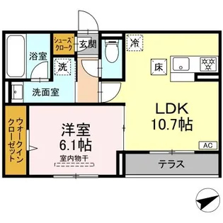 プエンテ【1階】の間取り