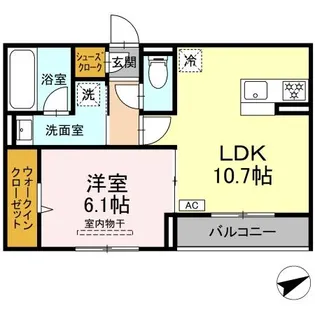プエンテ【2階】の間取り