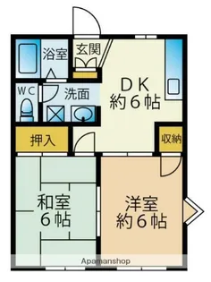りばぶるCOーWA【2階】の間取り