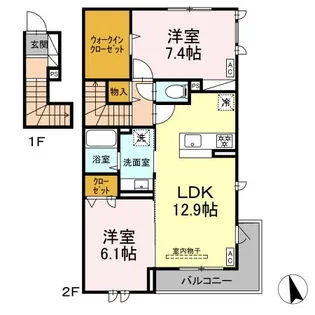 レジデンス K(Residence K)【2階】の間取り