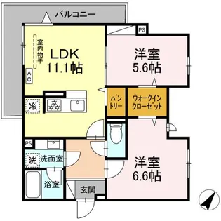 ホープハイツ【3階】の間取り