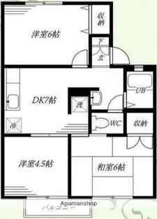 ハイツ須藤Ⅰ【2階】の間取り