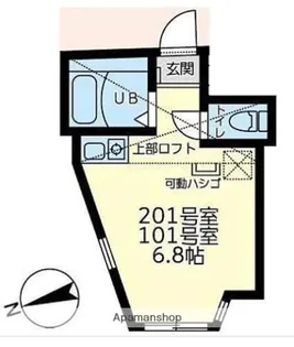 ユナイト丸子エルヴィスの杜【1階】の間取り