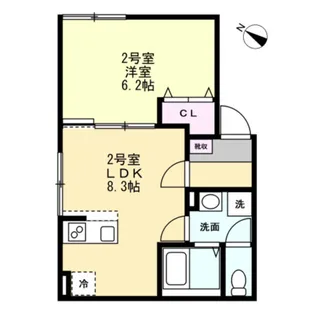 ベイルーム辻堂本宿【1階】の間取り