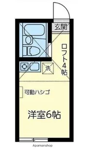 ユナイト大倉山デヴィトリー【1階】の間取り