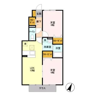 いちごハウスII【1階】の間取り