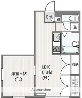 ソレイユ橋本【2階】の間取り