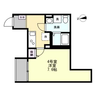 ベイルームルナ橋本【1階】の間取り