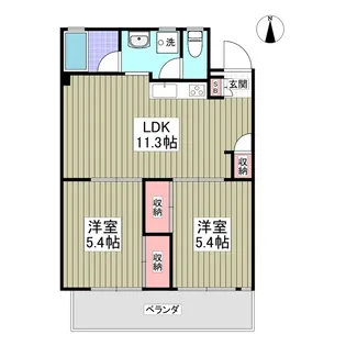 吉岡コーポ【3階】の間取り