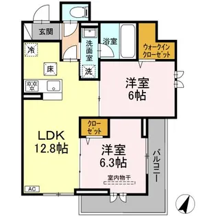 シャルマン日吉本町【1階】の間取り