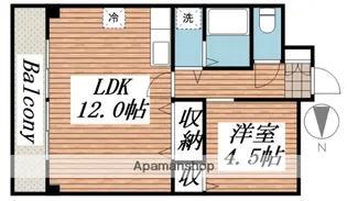 チェリーハイツ【3階】の間取り