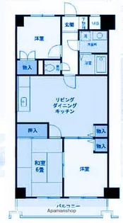 サンブライト新横浜【6階】の間取り