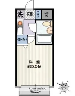 クリオ大口壱番館【5階】の間取り