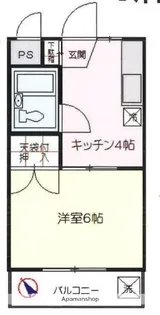 コーポエスティ【2階】の間取り