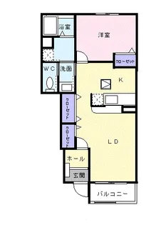パーシモンⅠ【1階】の間取り