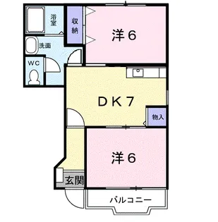 フォレストツルマキ【1階】の間取り