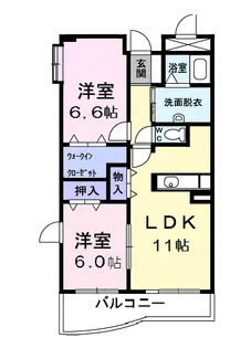 ビジュオール【2階】の間取り