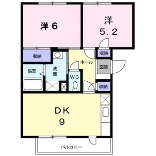 ラ フィーネ【3階】の間取り