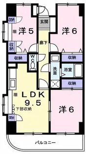 シャン・ド・フルール【8階】の間取り