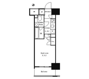パークキューブ武蔵小杉【13階】の間取り