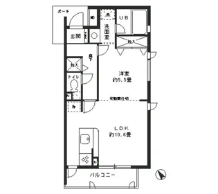 花仙ハイツ【1階】の間取り