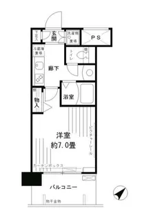 アルテーヌ新横浜【7階】の間取り