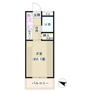 トラストビラ住吉【4階】の間取り