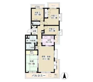 パーク・ノヴァ大船【2階】の間取り
