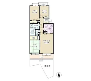 パーク・ノヴァ大船【1階】の間取り