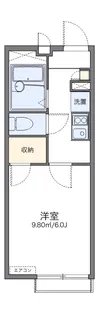 レオパレスカーツ【2階】の間取り