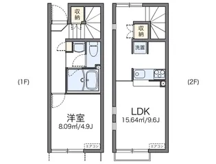 レオネクストユニベール【1階】の間取り