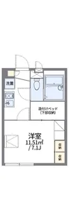 レオパレスSUNFLOWERⅡ【2階】の間取り