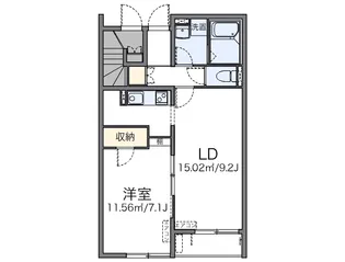 レオネクストサクラリバー【1階】の間取り