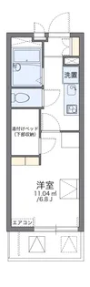 レオパレスドエル 別所【201号室】の間取り