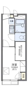 レオパレスシティパルつつじが丘【2階】の間取り