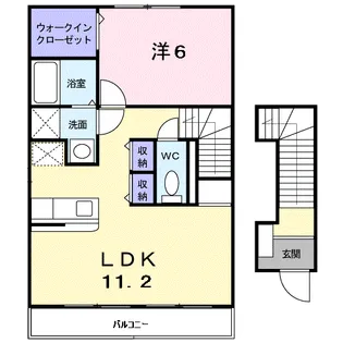 イースト メゾン【2階】の間取り