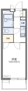 レオパレススマイルハウスK&K【1階】の間取り