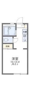レオパレスベル池上参番館【1階】の間取り