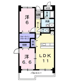 サンセール・辻【3階】の間取り